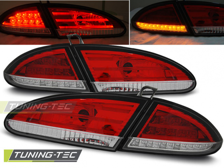 LED Upgrade Design Rückleuchten für Seat Leon 1P 05-09 rot/klar